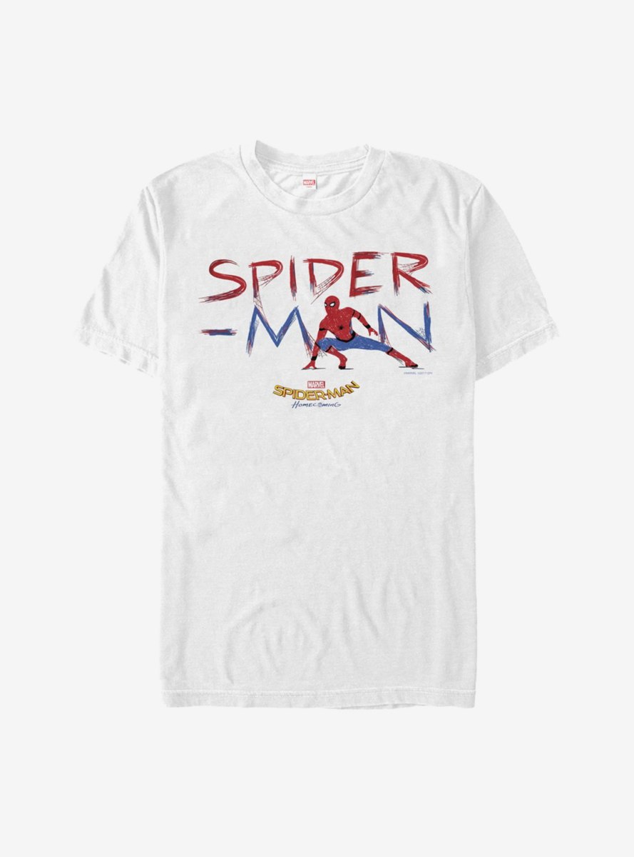 Marvel Spider-Man Homecoming Paint Streak T-Shirt | Man thing marvel ...