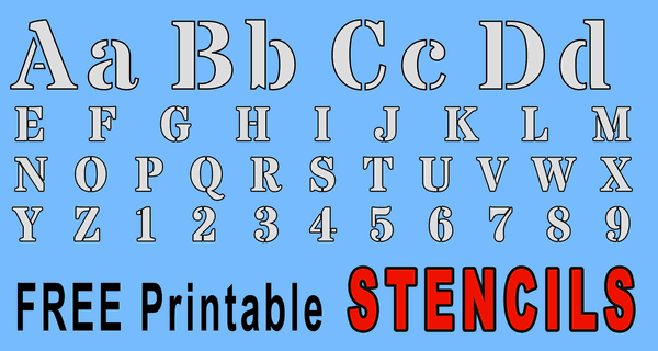 Printable stencils free alphabet font and letter templates – Artofit