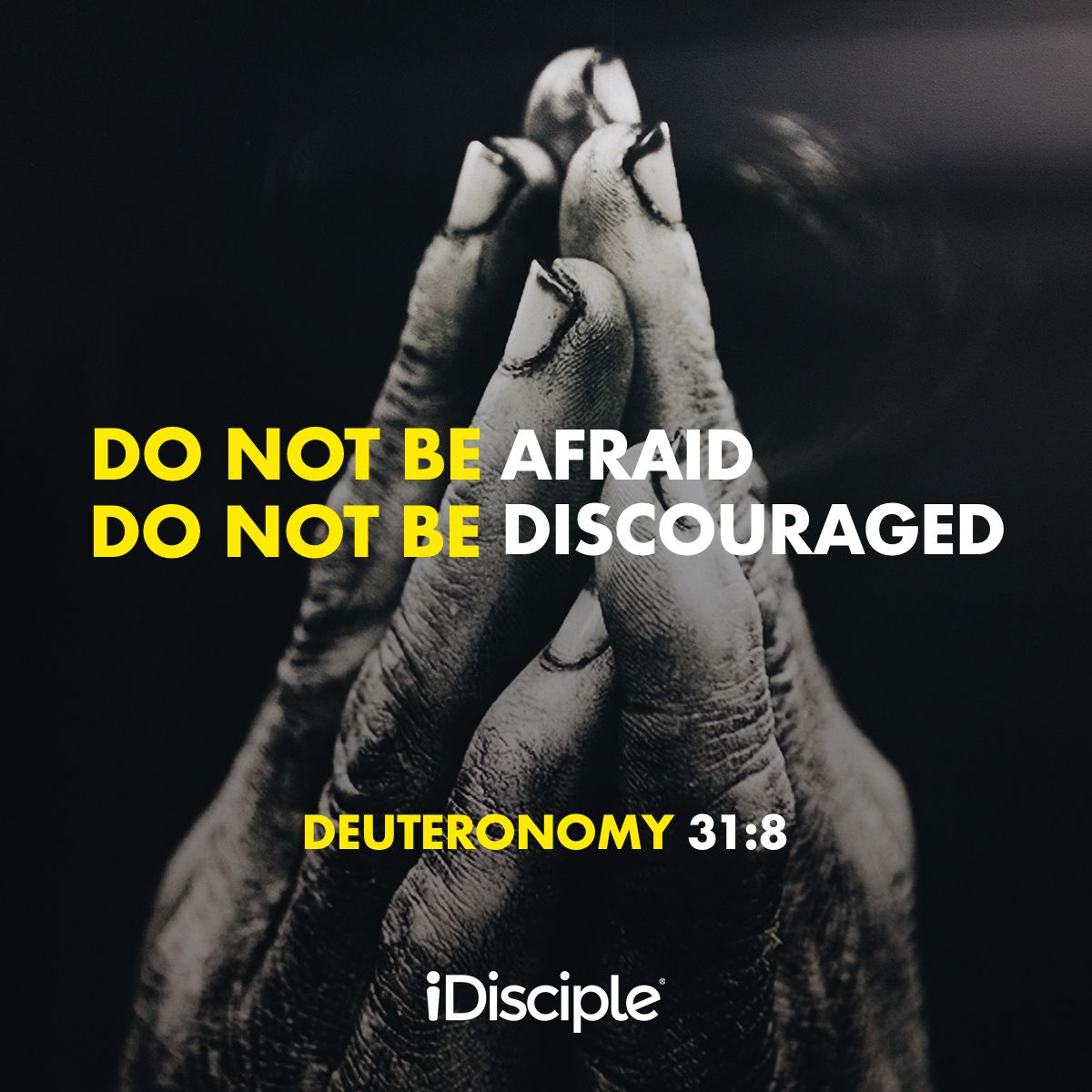 Deuteronomy 31:8 - Do not be afraid, do not be discouraged ...