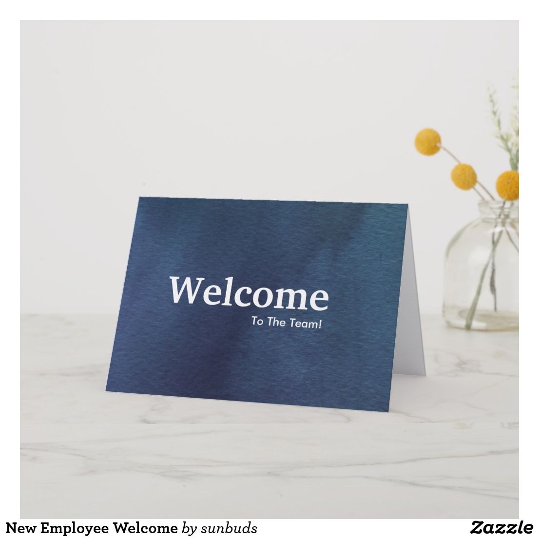 New Employee Welcome Card Template | Personalize Your Greeting