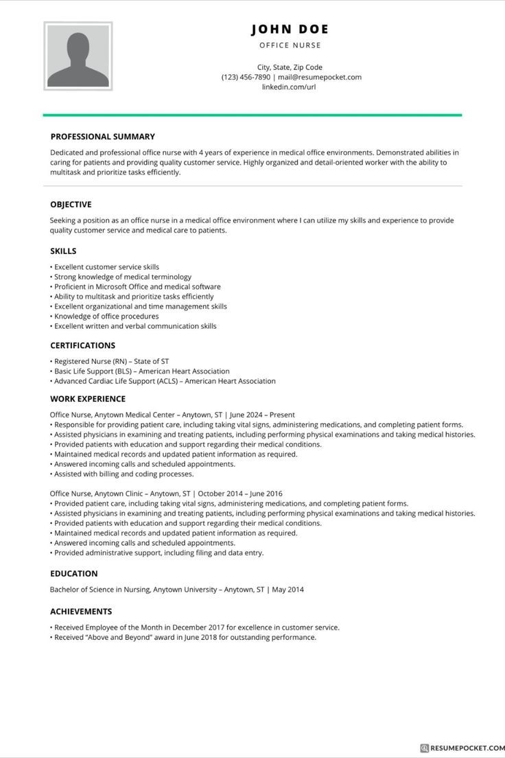 Office nurse resume examples – Artofit