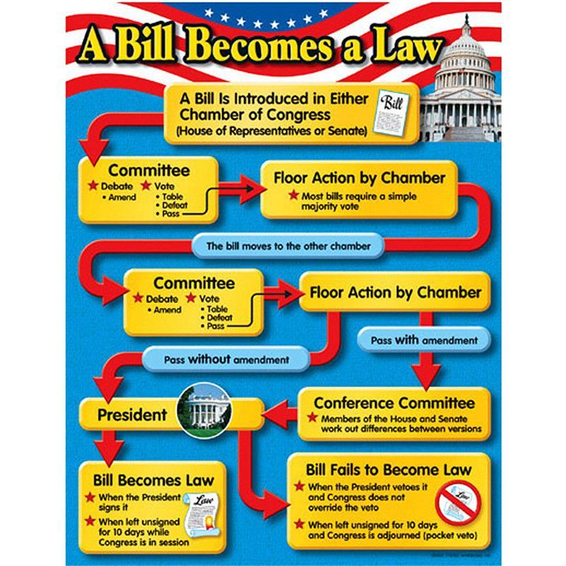 Chart On How A Bill Becomes A Law