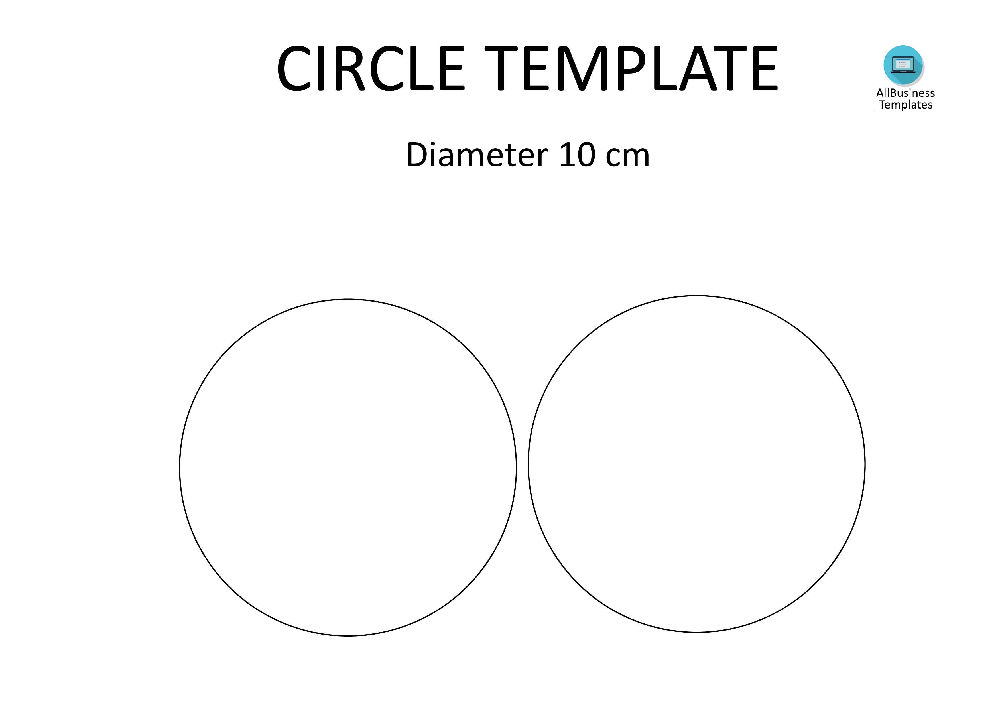 Circle template A4 10CM - Looking for a circle template with 10 cm ...