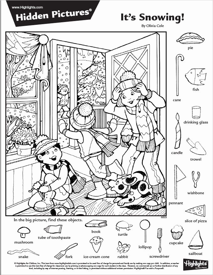 Find The Hidden Objects Printables