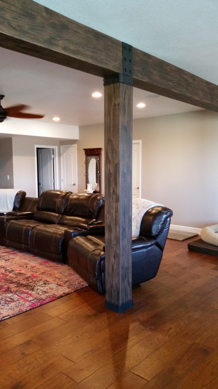 Basement support beams diy before and after – Artofit