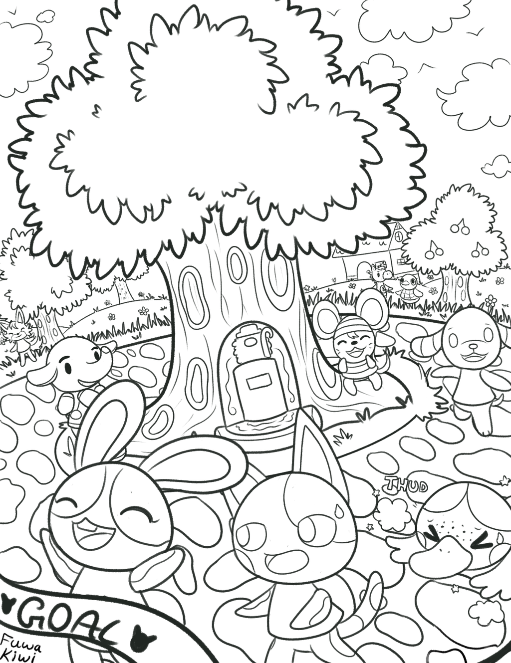 64 Coloring Pages Animal Crossing  Latest