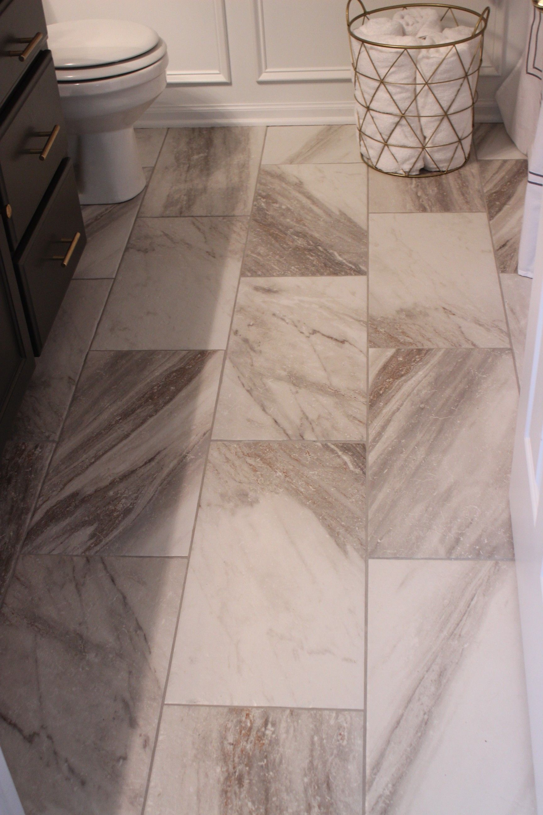 Sovereign Stone Pearl Porcelain Tile In 12 X 24 At Lowes Bathroom