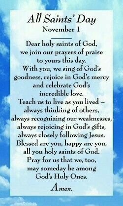 All Saints' Day Prayer 