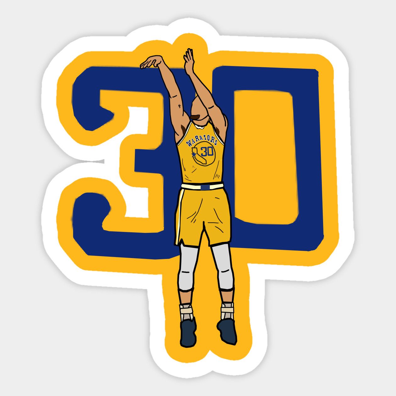 Steph Curry 30 - NBA Golden State Warriors by xavierjfong | Golden ...