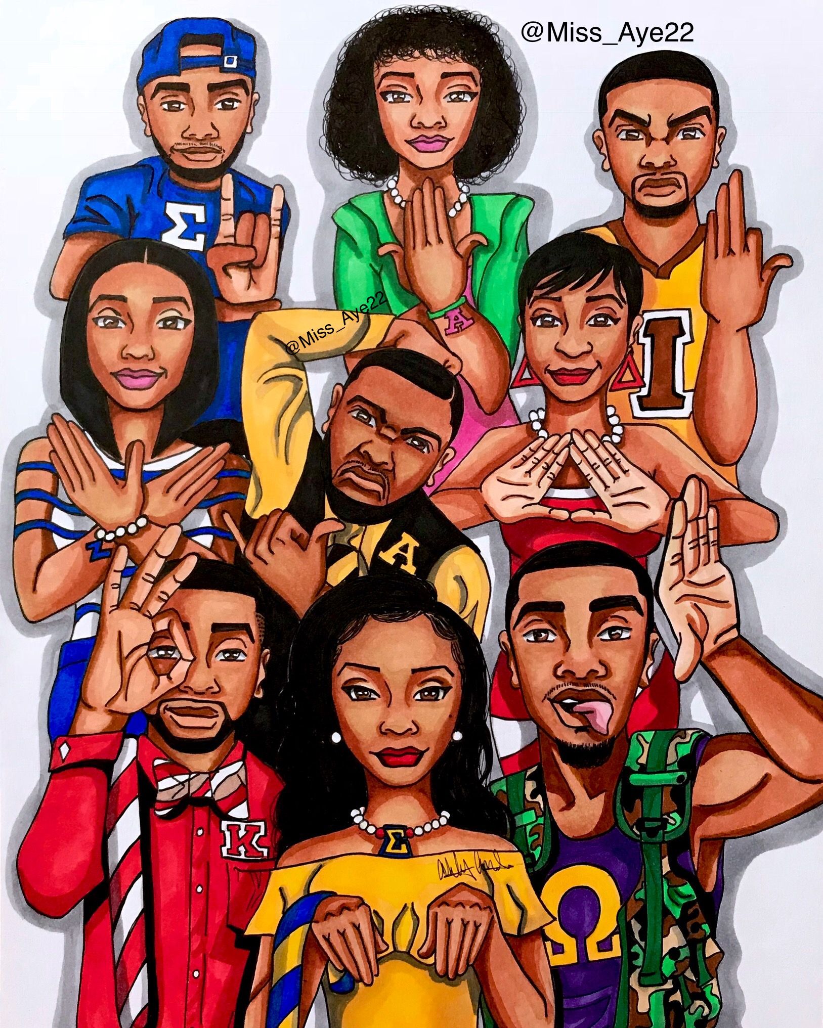 Divine Nine Greeks #AlphaPhiAlpha #AlphaKappaAlpha #KappaAlphaPsi # ...