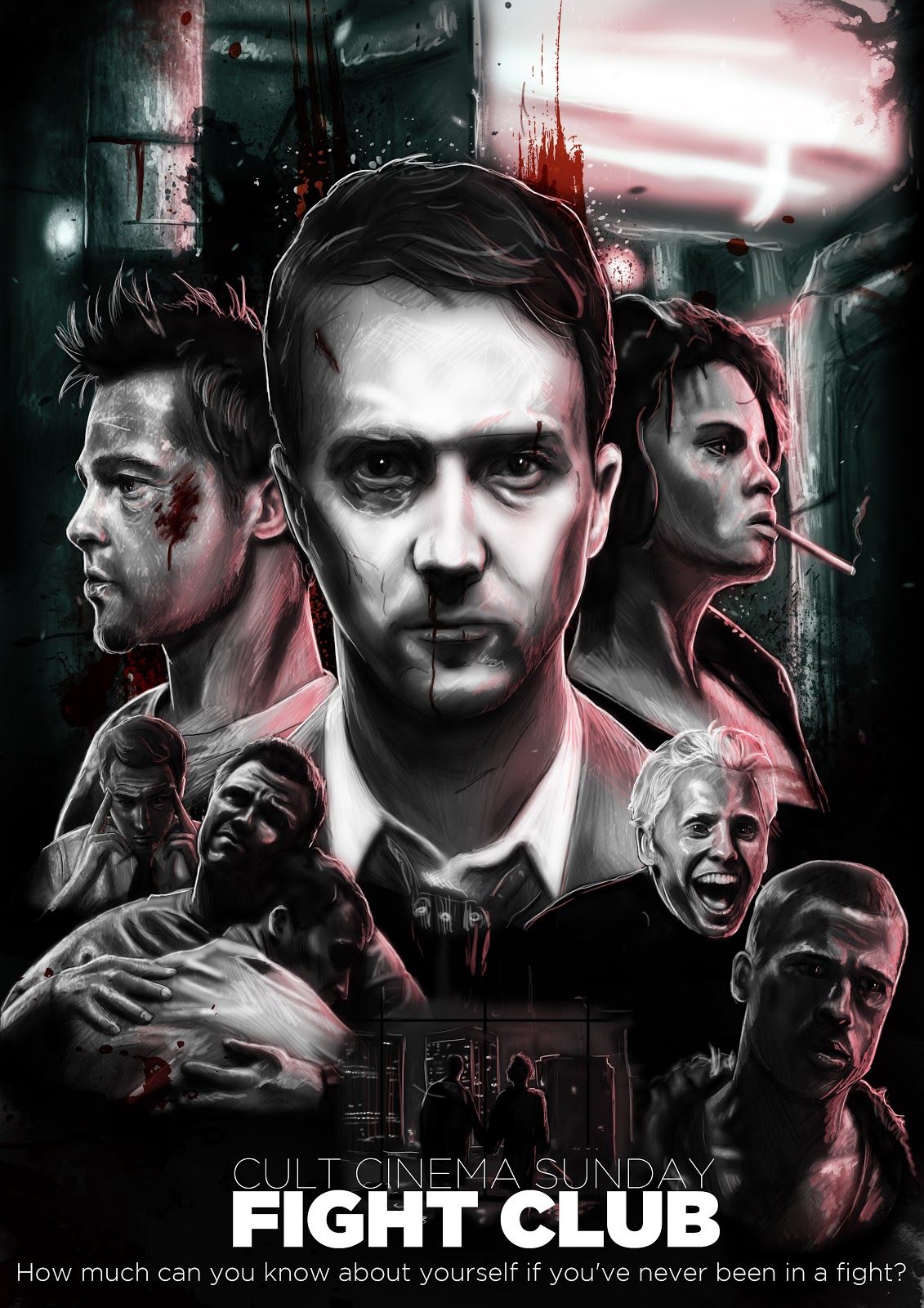 Fight Club Brad Pitt Poster