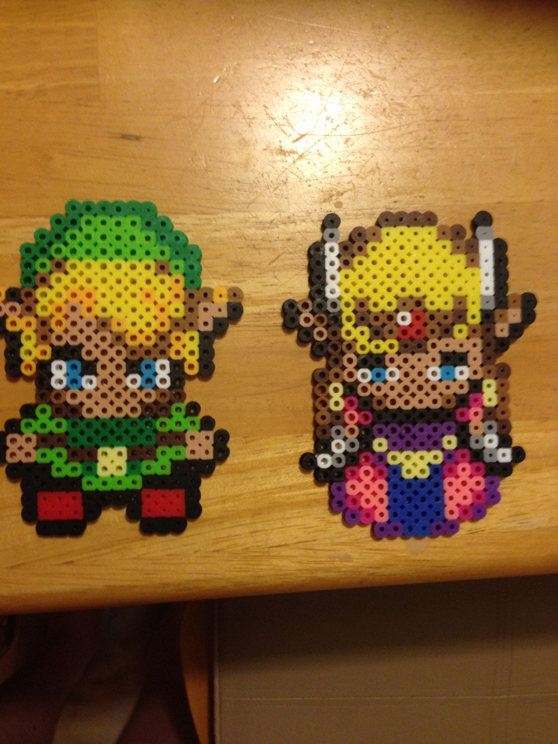 Link and Princess Zelda Perler Bead Sprites from by BabeCreates, $8.00 ...