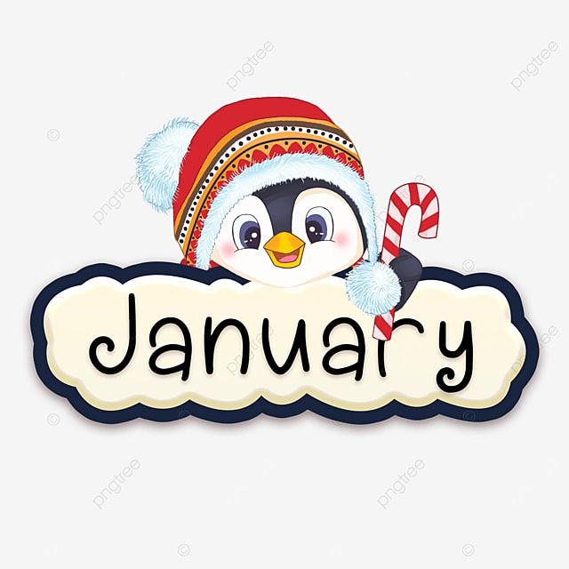 Cute January Clipart Vector, Cute Penguin January Clipart, January ... image.