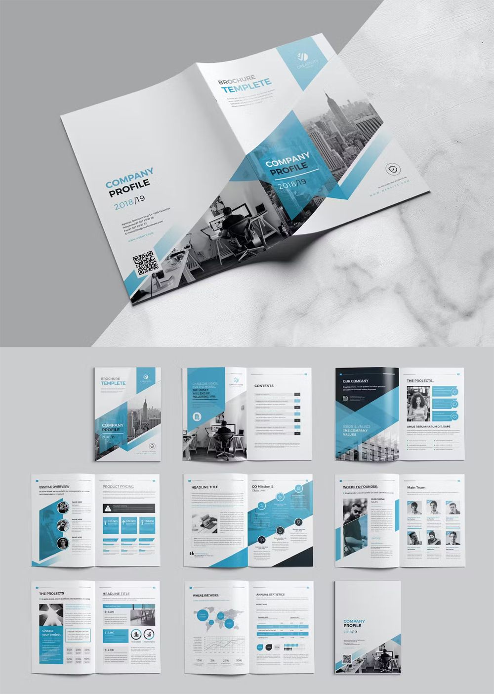 Company profile brochure template v4 – Artofit