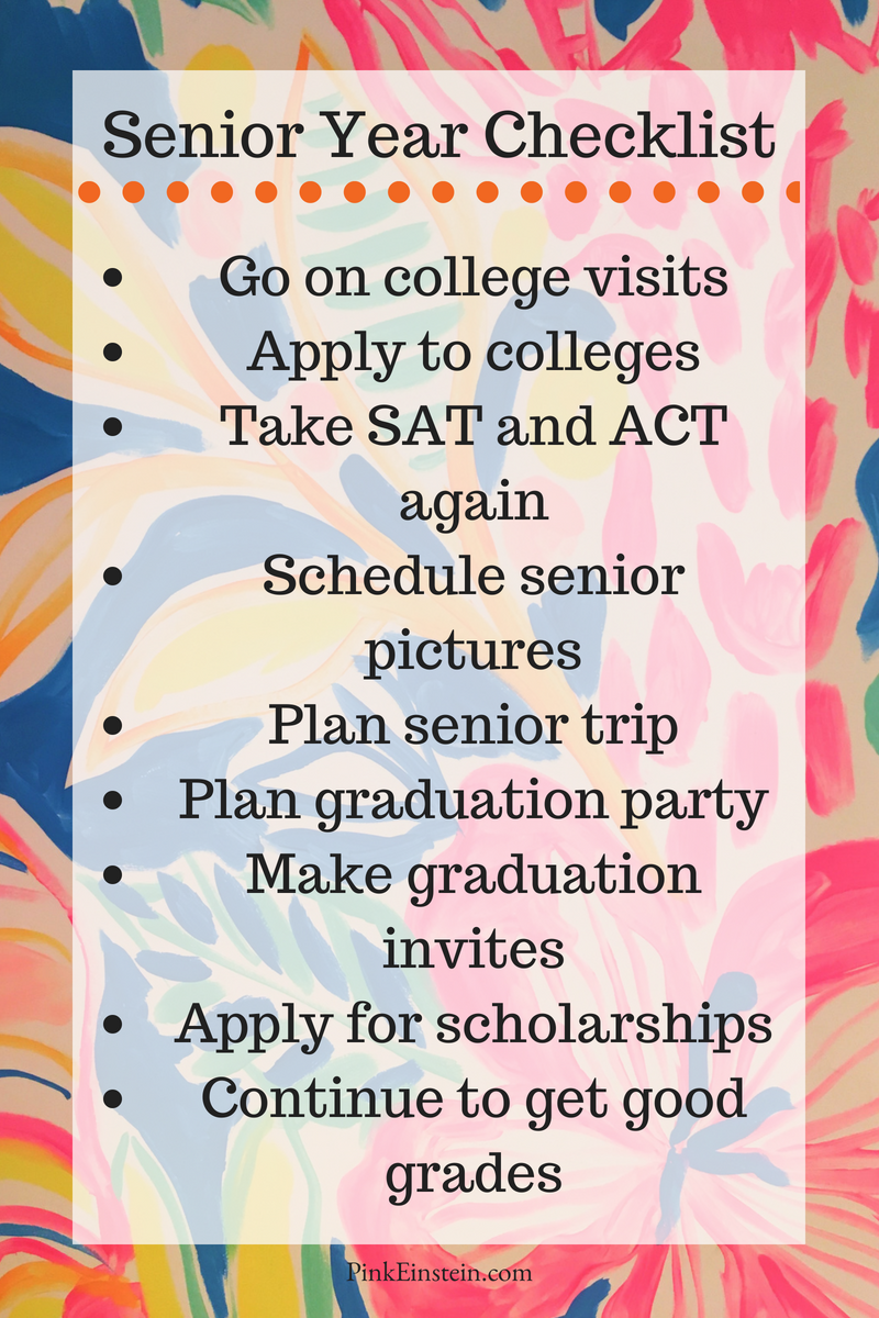 High School Senior Checklist