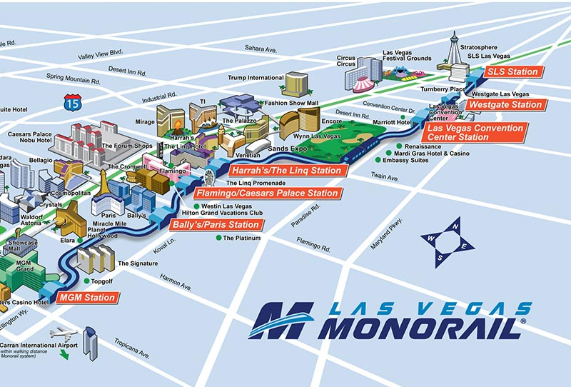 Printable Las Vegas Monorail Map