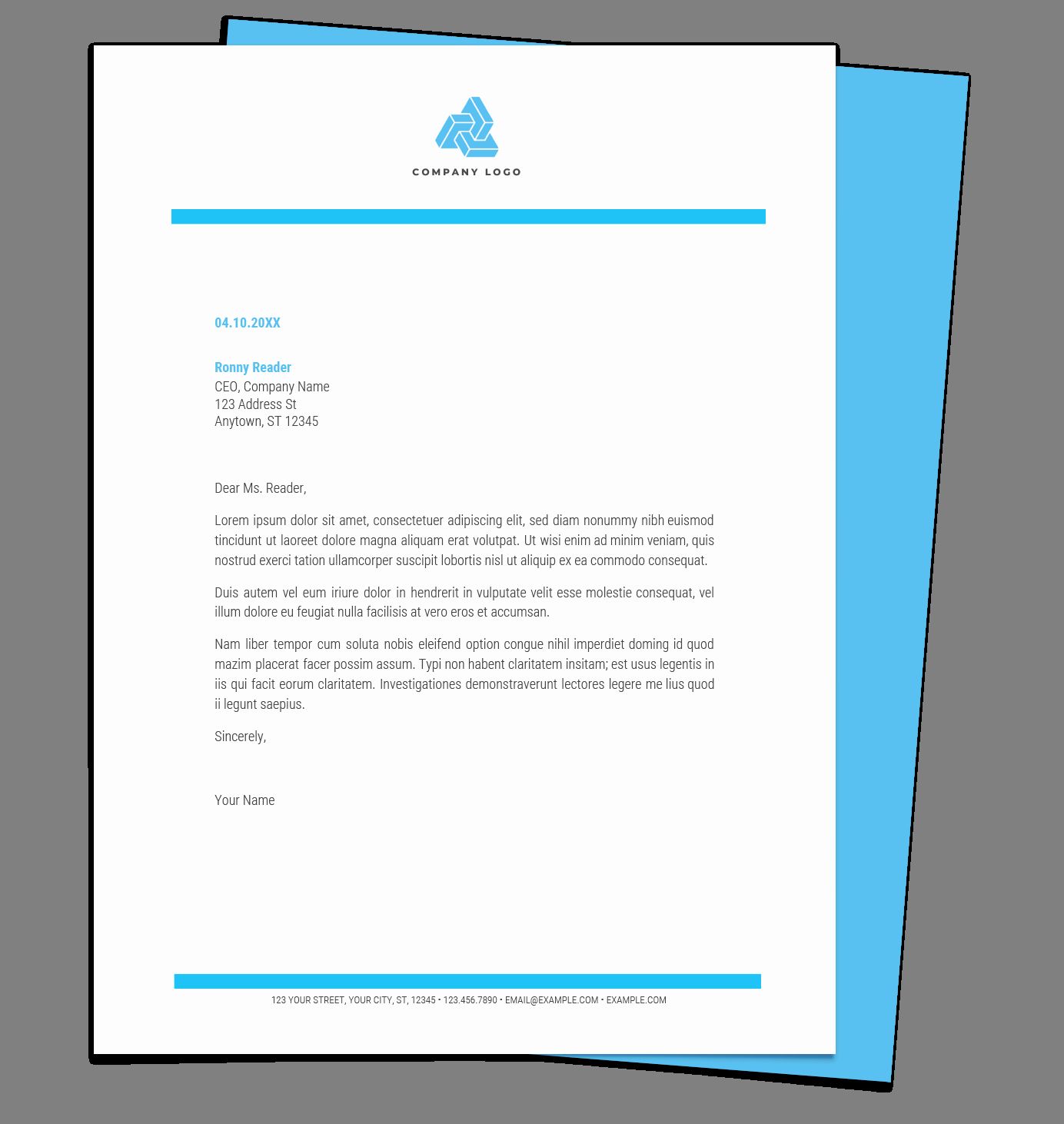 How To Create A Letterhead Template In Word - Design Talk