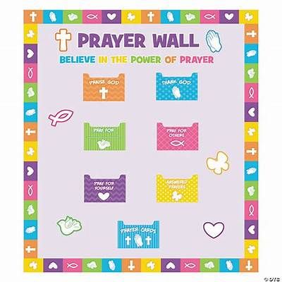 Prayer Wall Bulletin Board Set | School prayer, Prayer wall, Bulletin ...