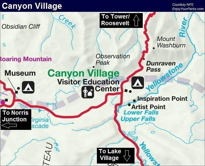 Lodging In Yellowstone National Park Map - London Top Attractions Map