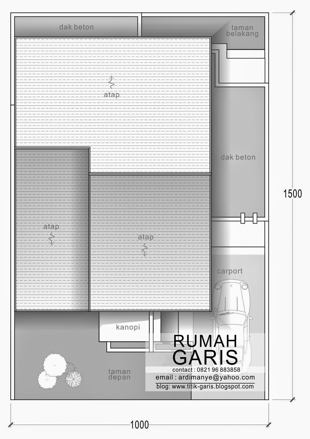 Tampak Atas Atap Rumah Tipe 90 Tiny House Floor Plans House Floor Plans Modern House