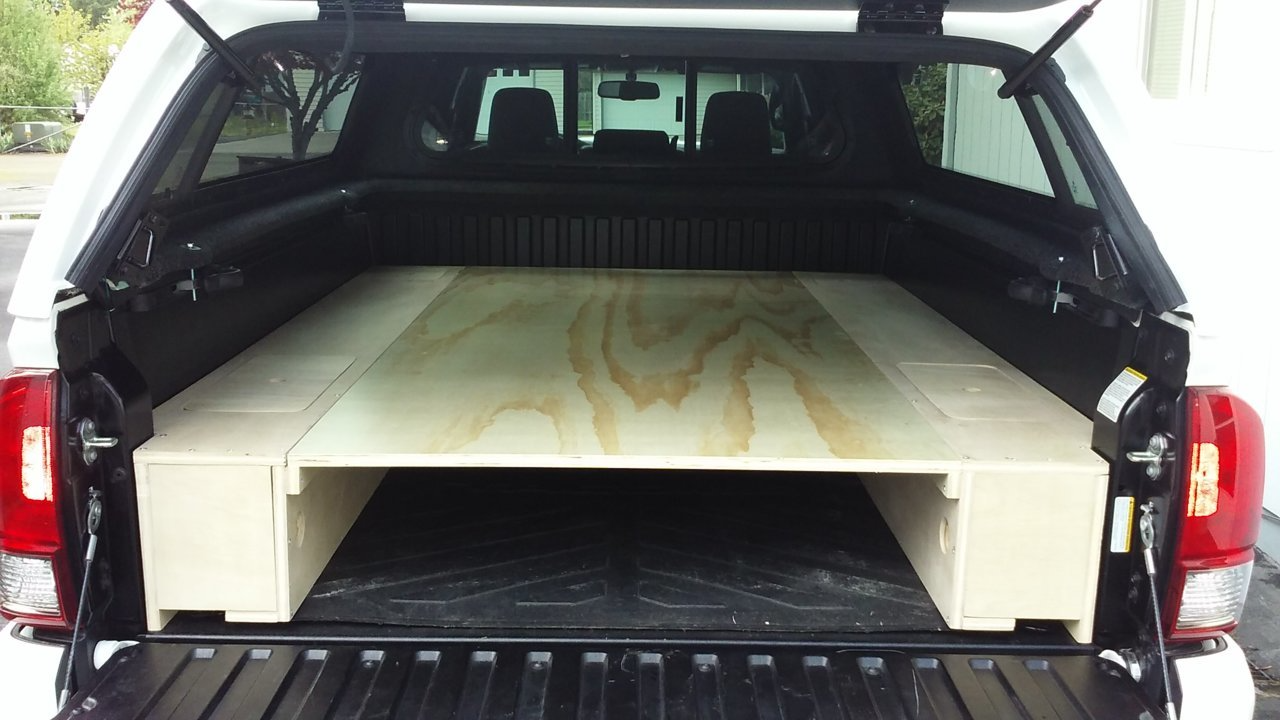 Show us your truck bed sleeping platform drawer storage systems – Artofit