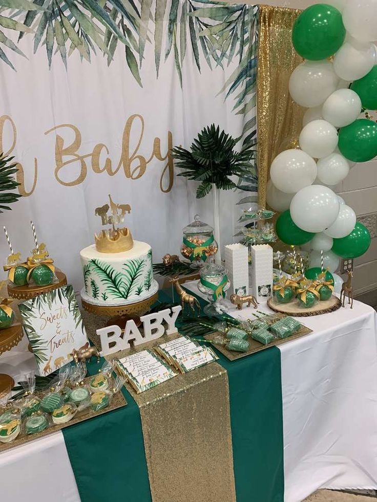 Safari Themed Baby Shower Decorations : Jungle Theme Decorations For ...