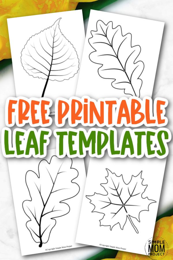 Leaves Stencils Printable - Calendar Printables