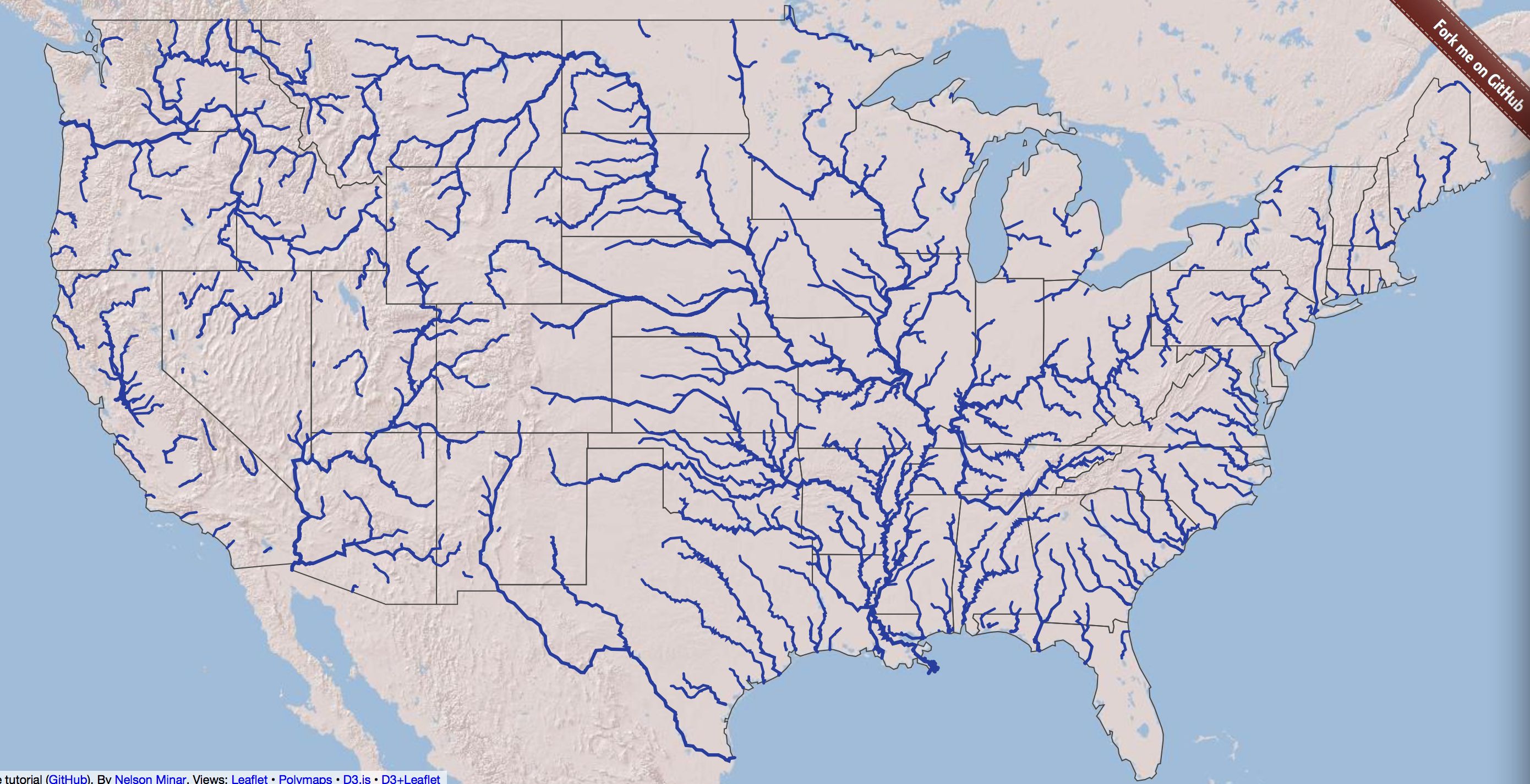 United States Map With Rivers And Mountains