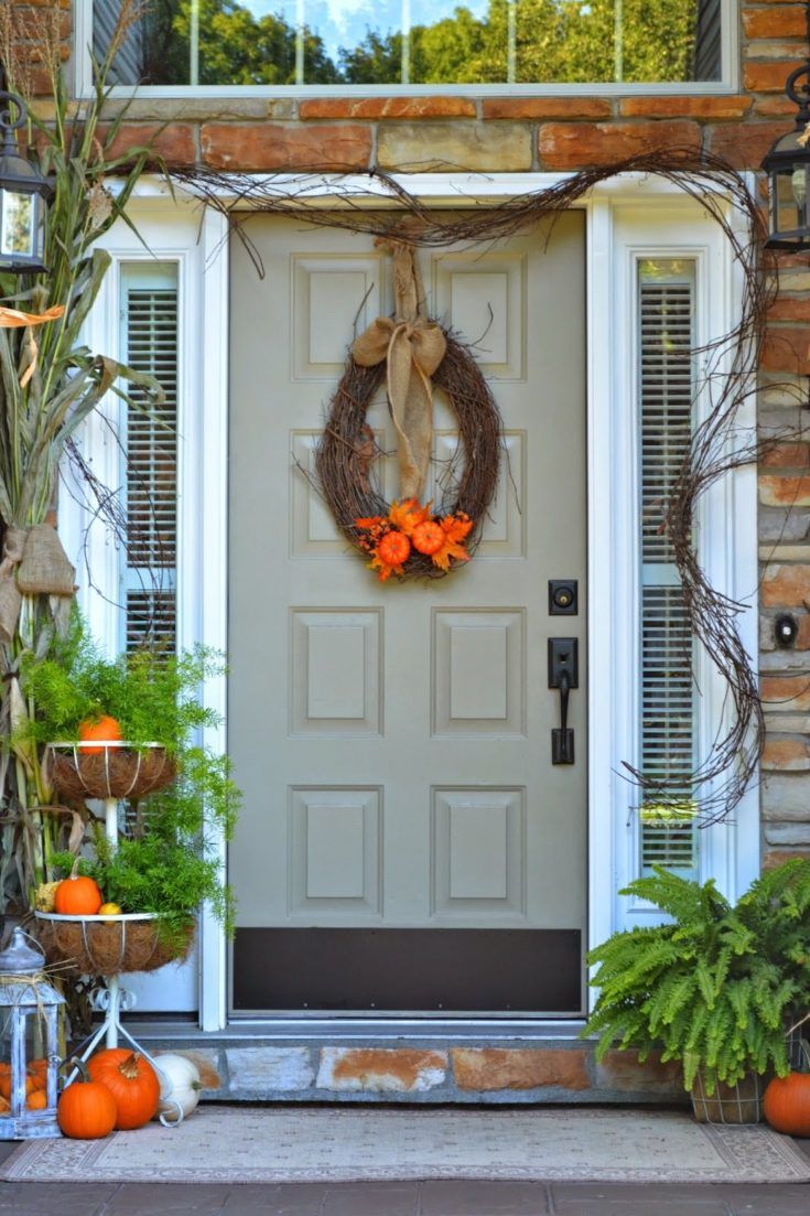 Fall Porch Decor Diy, Fall Front Porch Ideas, Fall Outdoor Decor, Fall ...