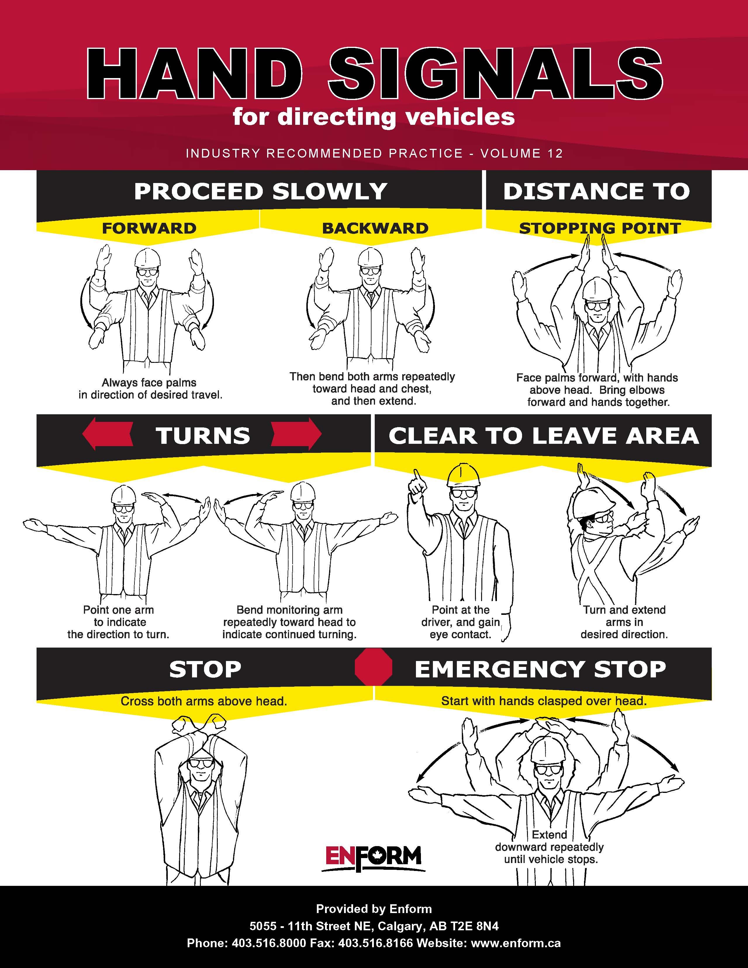 Vehicle Ground Guide Hand Signals