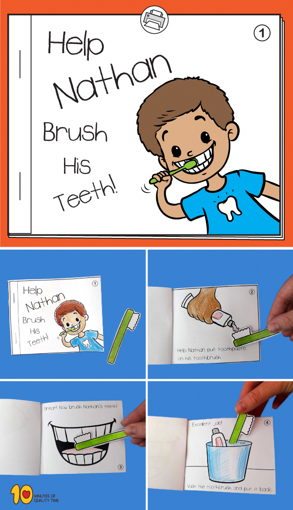 Printable Brush Teeth Activity