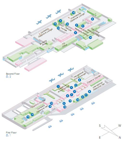 Terminal Map : Hat Yai Airport Guide (HDY) | Songkhla Thailand | Map ...