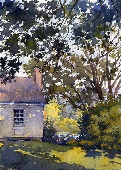 WINTERBERRY — “Afternoon Shadows” ~ Watercolor by Richard Sneary ...