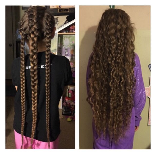 Pin By Linaah Gallegos On Baby Girl Wavy Hair Overnight Curly Hair Overnight Overnight Hairstyles [ 636 x 640 Pixel ]