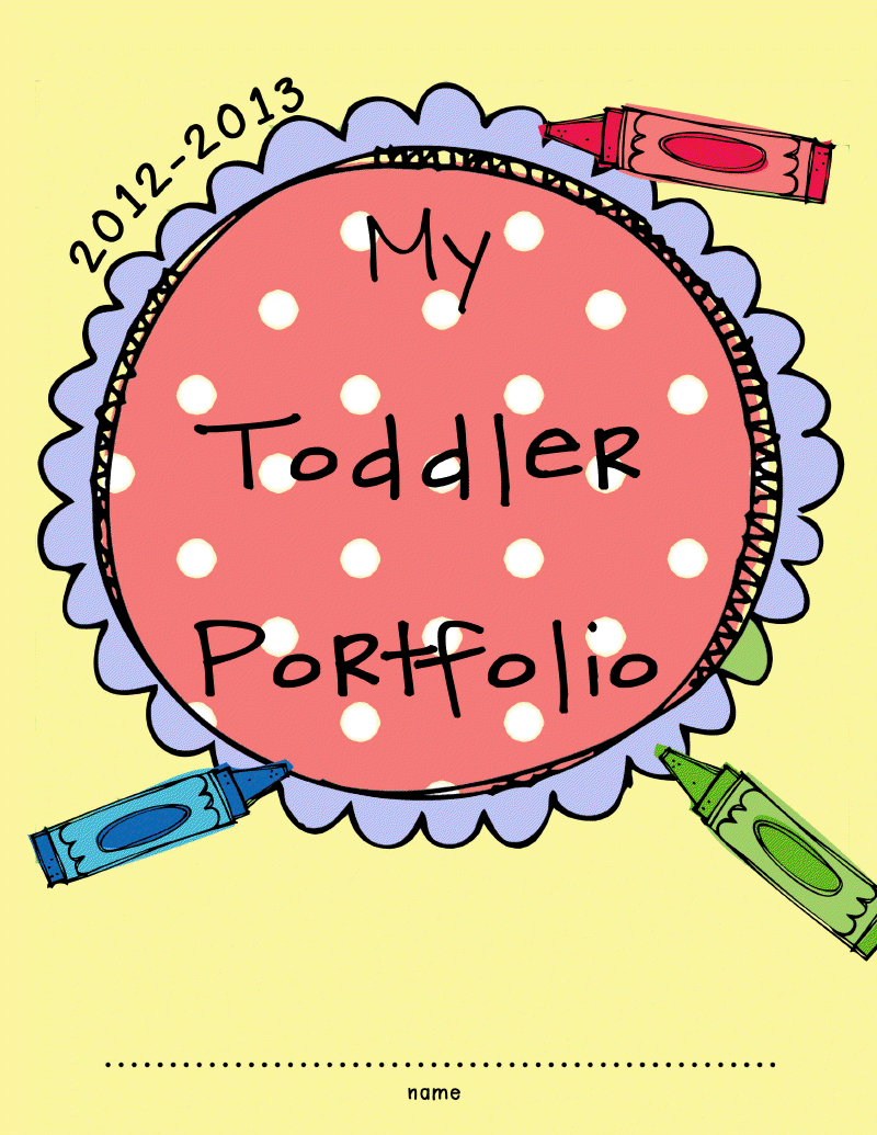 Toddler Portfolio pdf Preschool Portfolio Toddler Classroom Art 