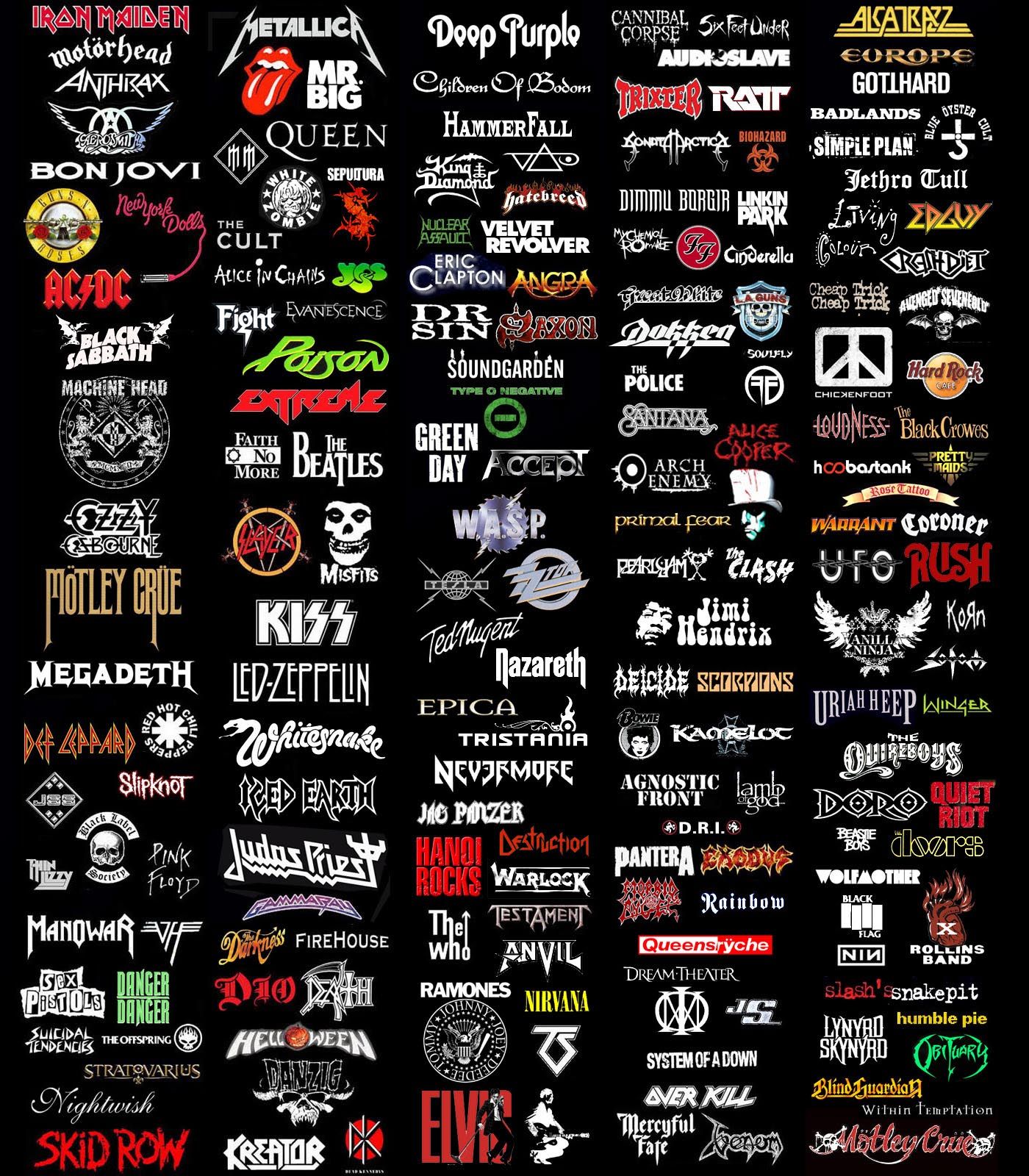 Lista 98+ Foto Logos De Bandas De Rock Y Metal Cena Hermosa