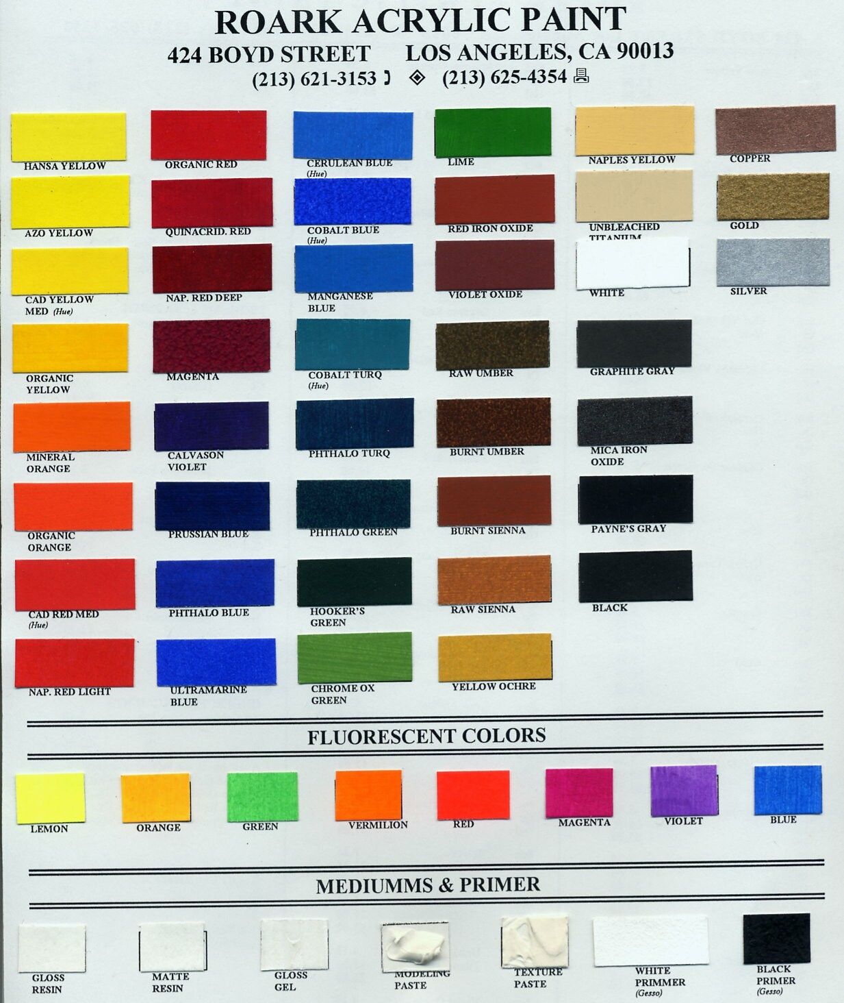 Folkart Acrylic Paint Color Chart ~ Folk Art Acrylic Paint Color Chart ...