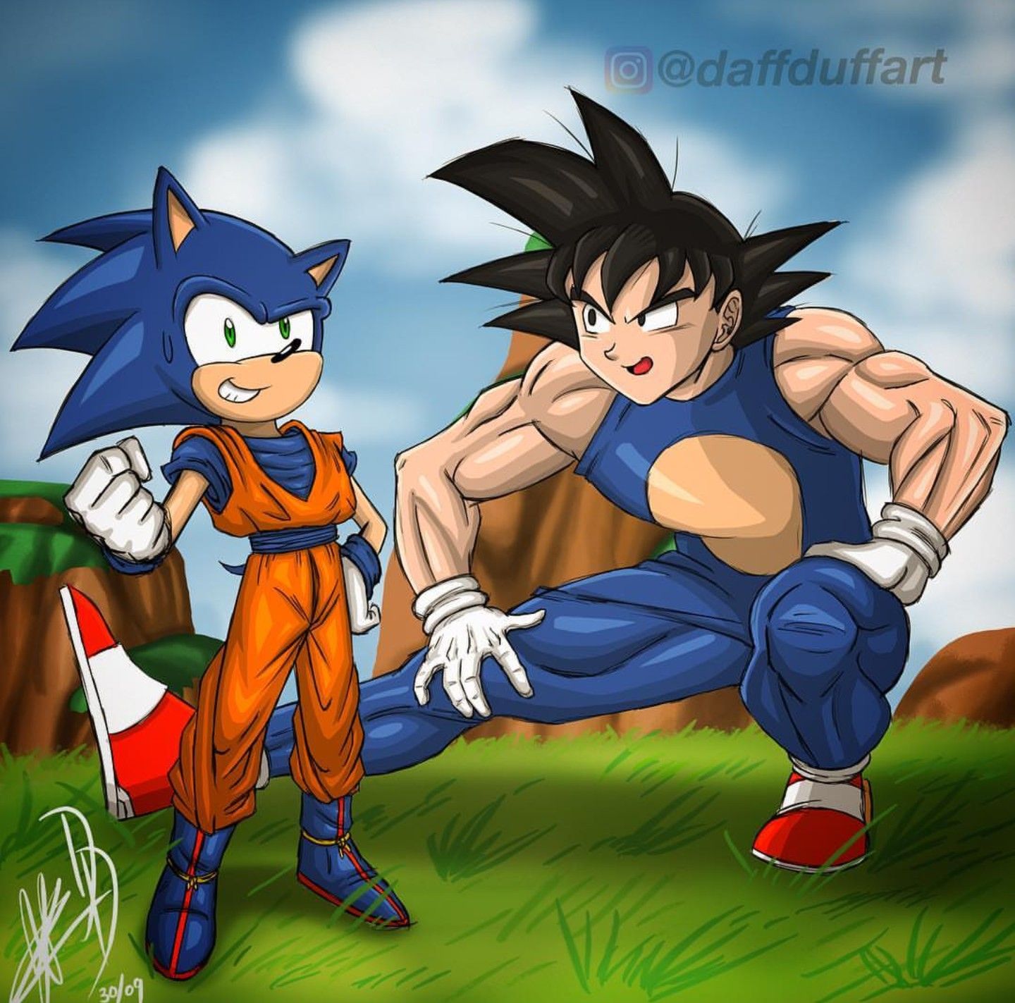 Goku And Sonic