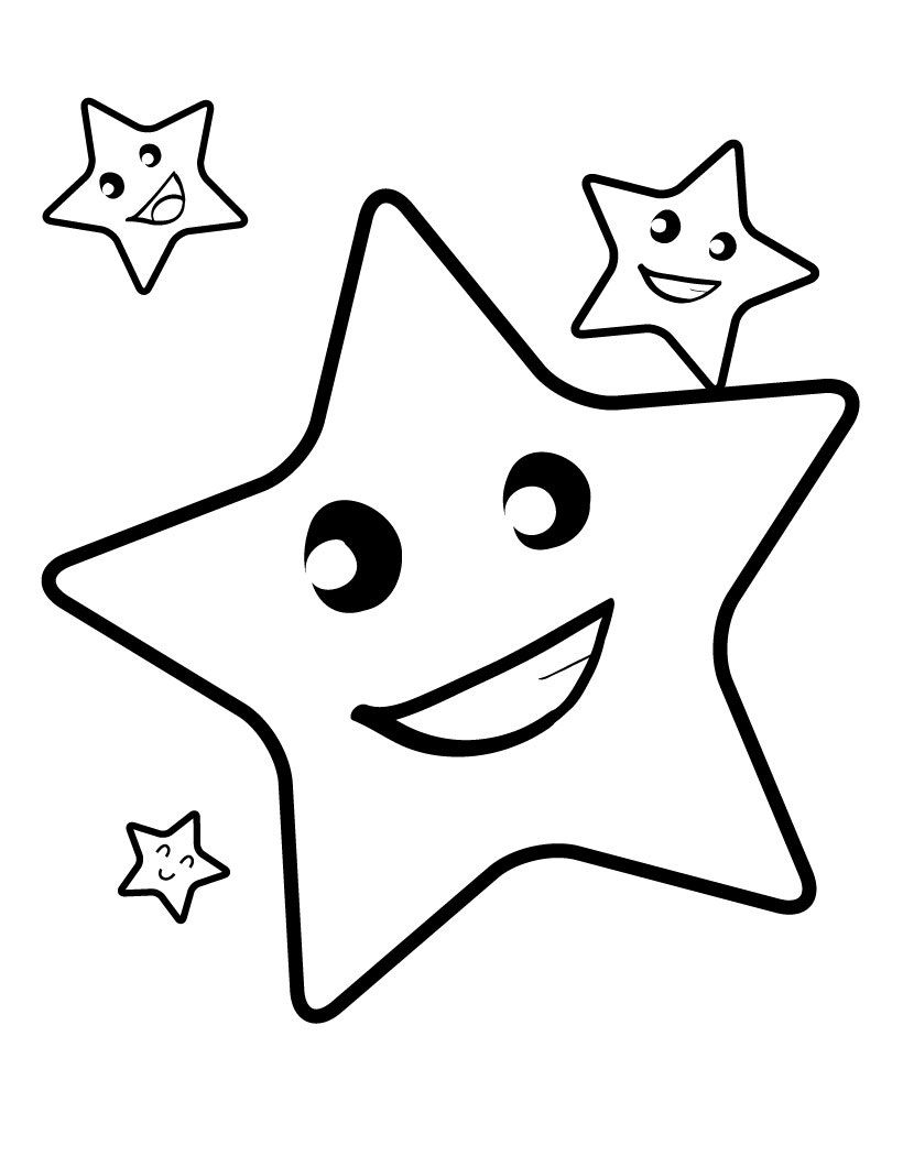 Free Printable Star Coloring Pages For Kids Star Coloring Pages Coloring Pictures For Kids Shape Coloring Pages [ 1060 x 820 Pixel ]