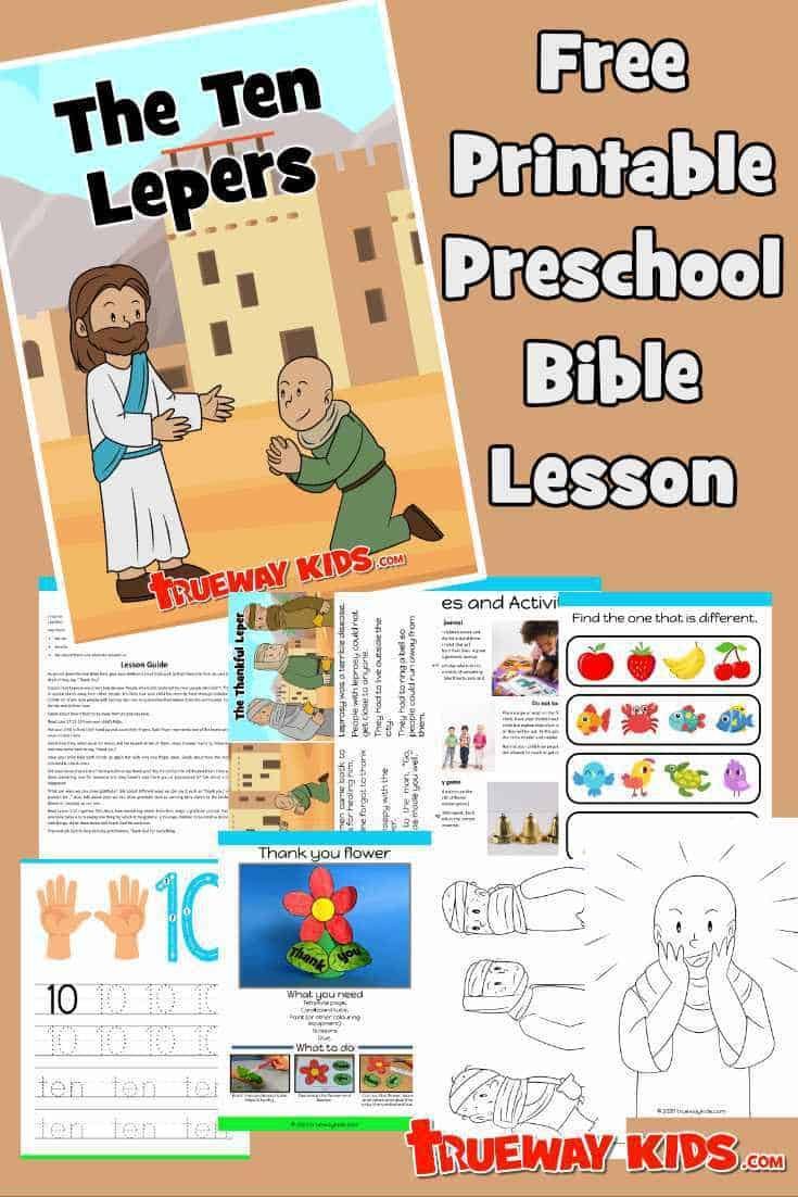 Pin on The Ten Lepers - Preschool Bible lesson