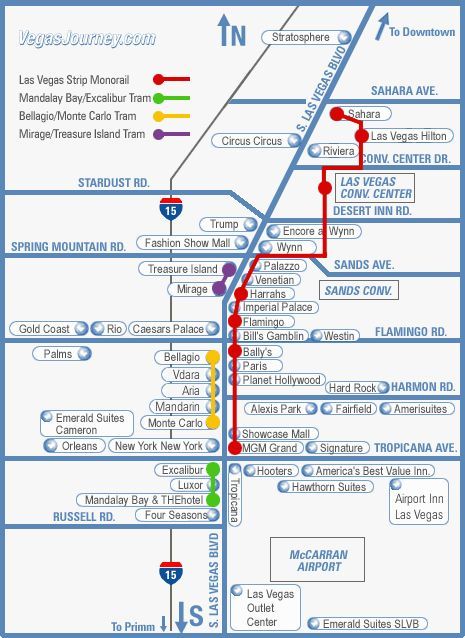 Avoid The Traffic Las Vegas Monorail Vegas Strip Map Las Vegas - World Map