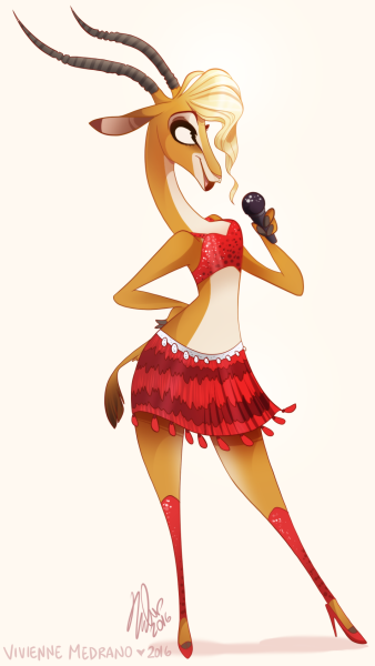 Zootopia gazelle cartoon