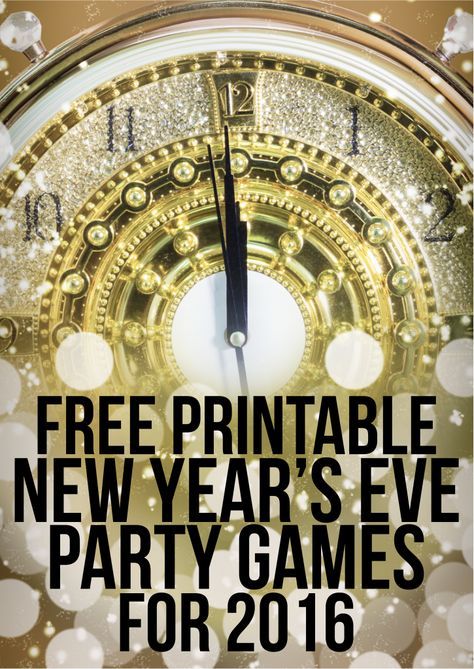 9 Fabulously Fun New Years Eve Games | New years eve, New years eve ...