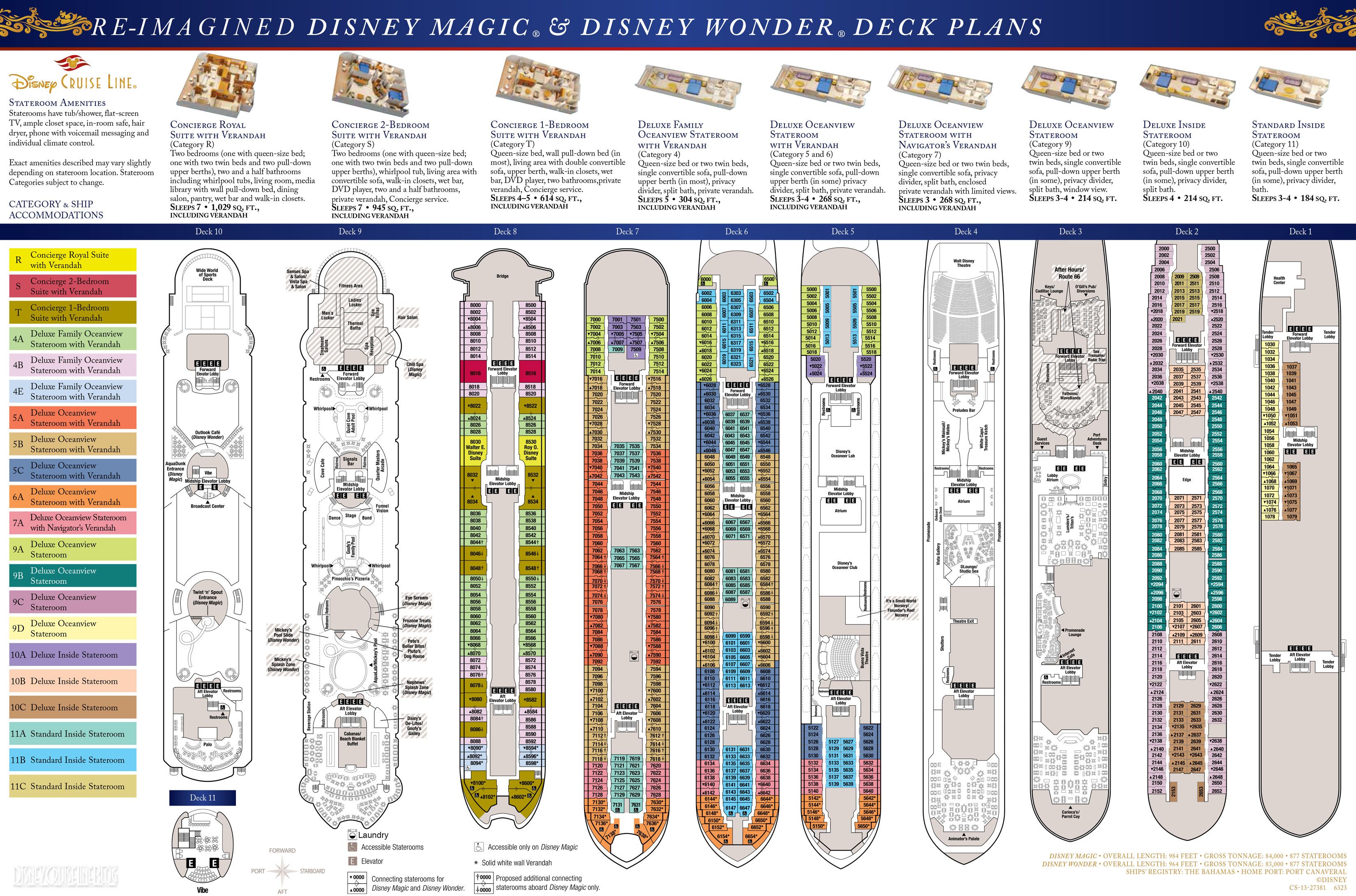 Deck Plans Disney Magic & Disney Wonder • The Disney Cruise Line Blog