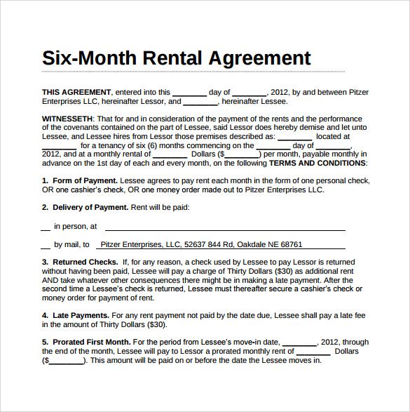 Simple Room Rental Agreement Form Free | Rental agreement templates ...