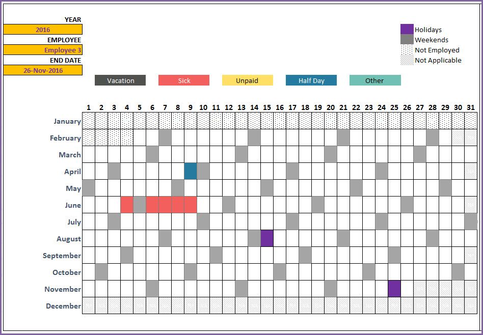 Vacation Tracker Excel Template 2024 | nextcloud.czechgames.com image.