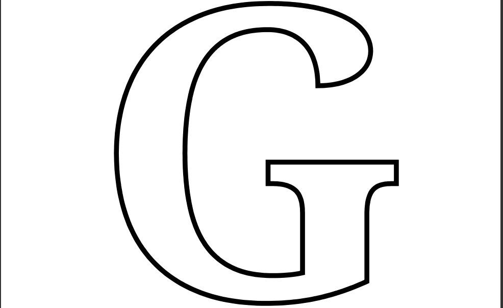 Printable Letter G Coloring Page | Free printable alphabet letters ...