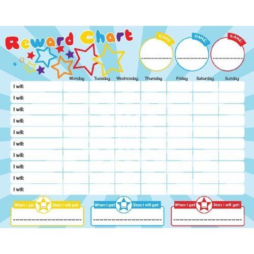 Magnetic Reward / Star / Responsibility / Behavior Chart for up to 3 ...