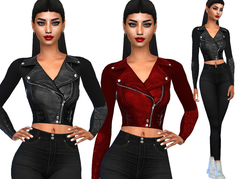 Sims 4 Leather Jacket Female CC