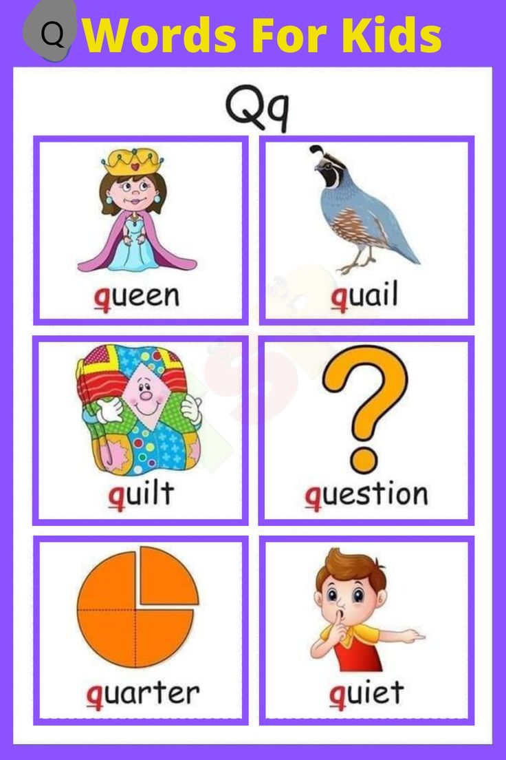 Learn vocabulary words that start with q for kids – Artofit